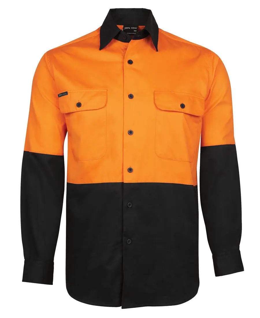 JB'S Hi-Vis Long Sleeve Shirt 6HWSL Metro Workwear.
